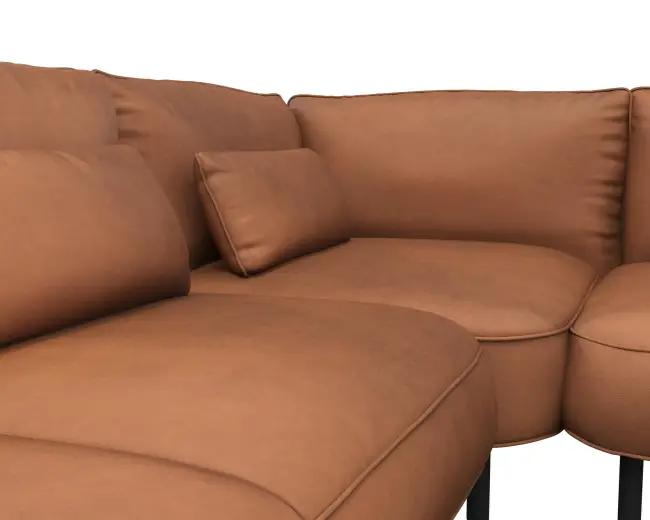 Cortona 2.5 Sitzer Eckcouch Open-End 4