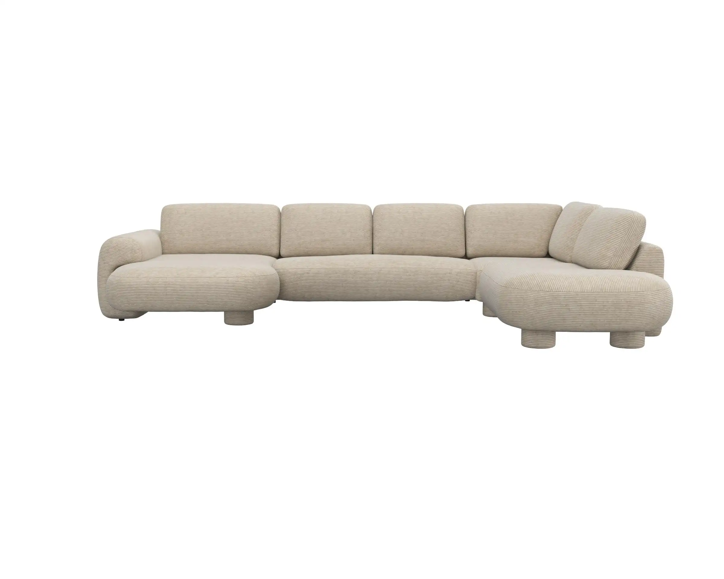 Flexlux 2.5 Sitzer Eckcouch Chaiselong Open-End Bild 1