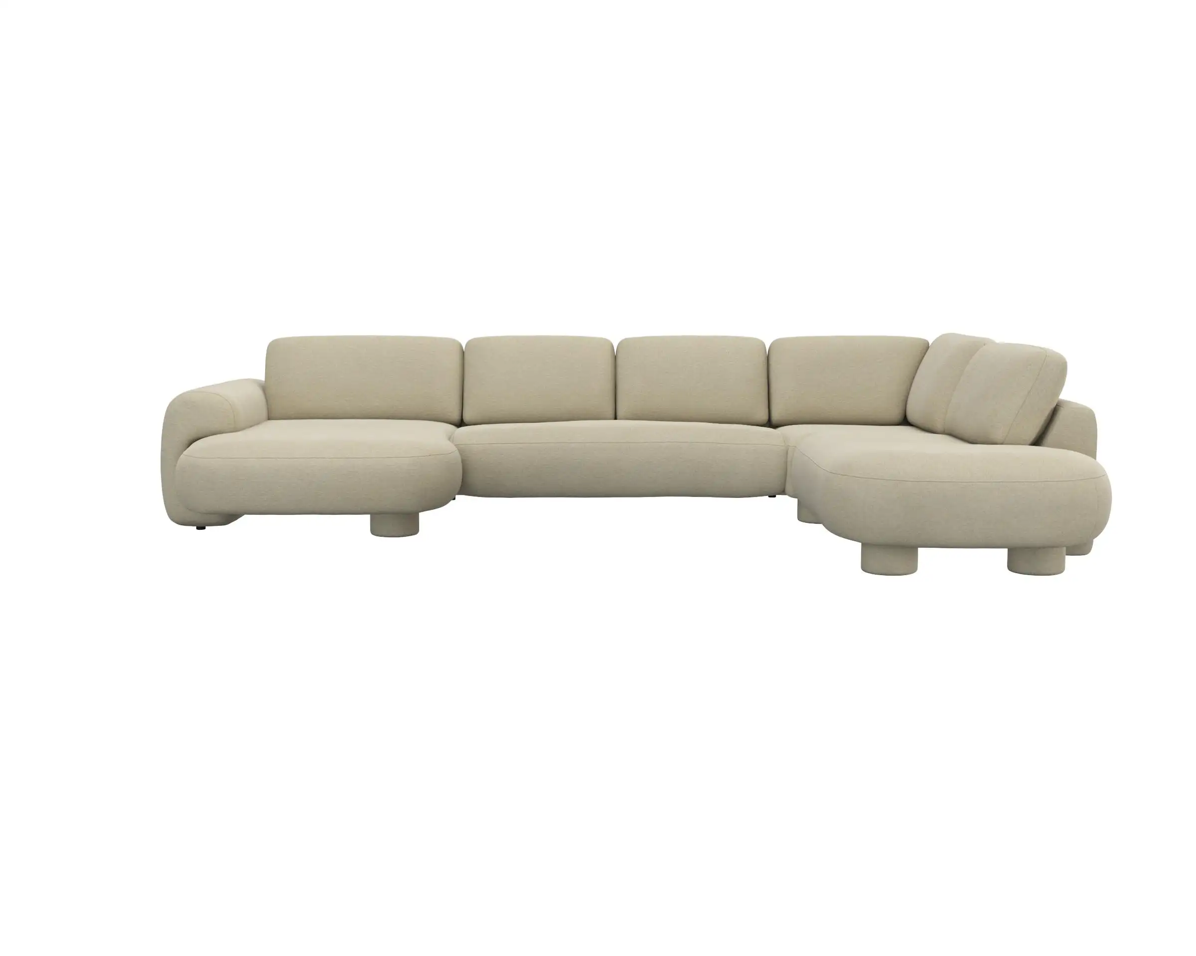 Flexlux 2.5 Sitzer Eckcouch Chaiselong Open-End Bild 1